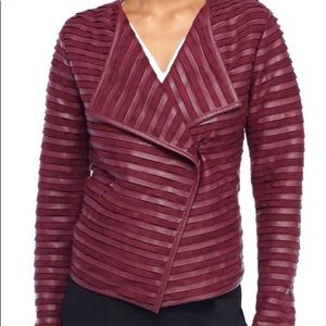 The Limited Oxblood Faux Leather Jacket